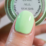 Lime All Yours  from the “Sun Bleached Neons" Nail Polish Collection 15ml 5-Free