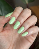 Lime All Yours  from the “Sun Bleached Neons" Nail Polish Collection 15ml 5-Free