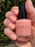 What a Peach from the “Sun Bleached Neons" Nail Polish Collection 15ml 5-Free